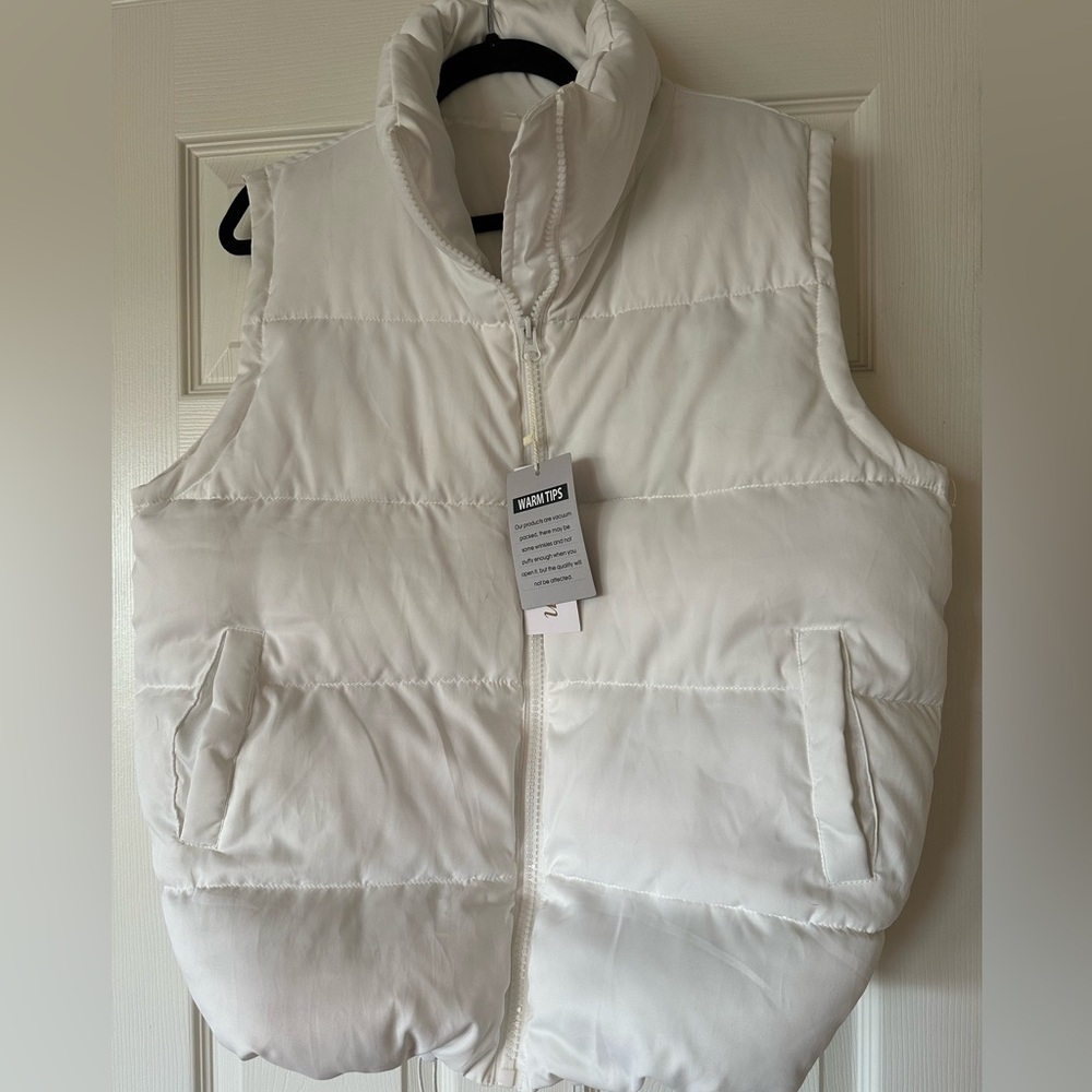 White Puffer Vest